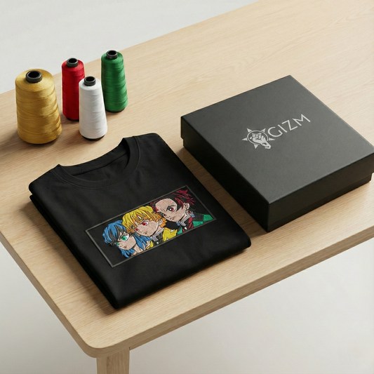 Demon Slayer Trio Embroidered T-shirt