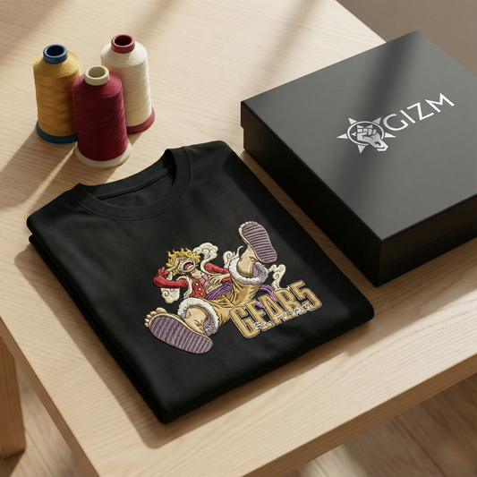 Luffy Gear5 Embroidered T-shirt