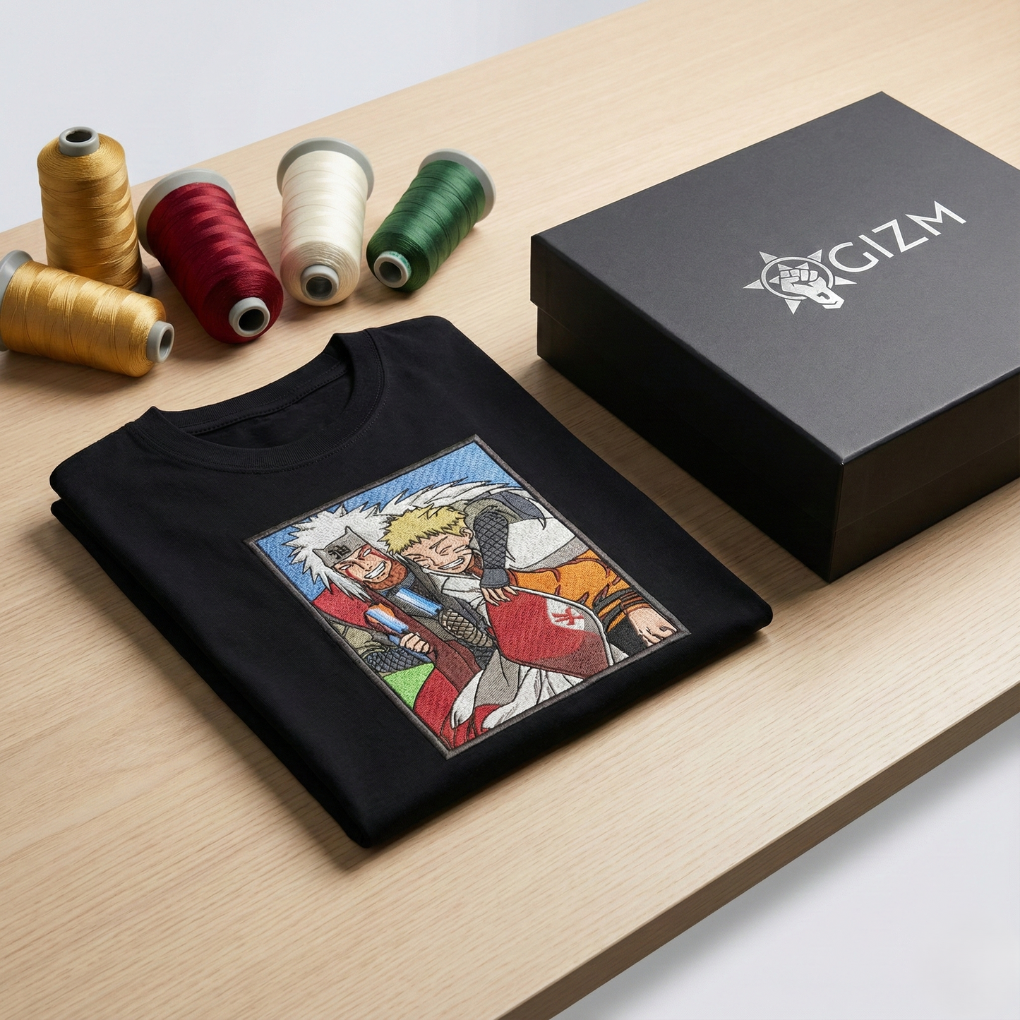 Naruto-Jiraiya Embroidered T-shirt