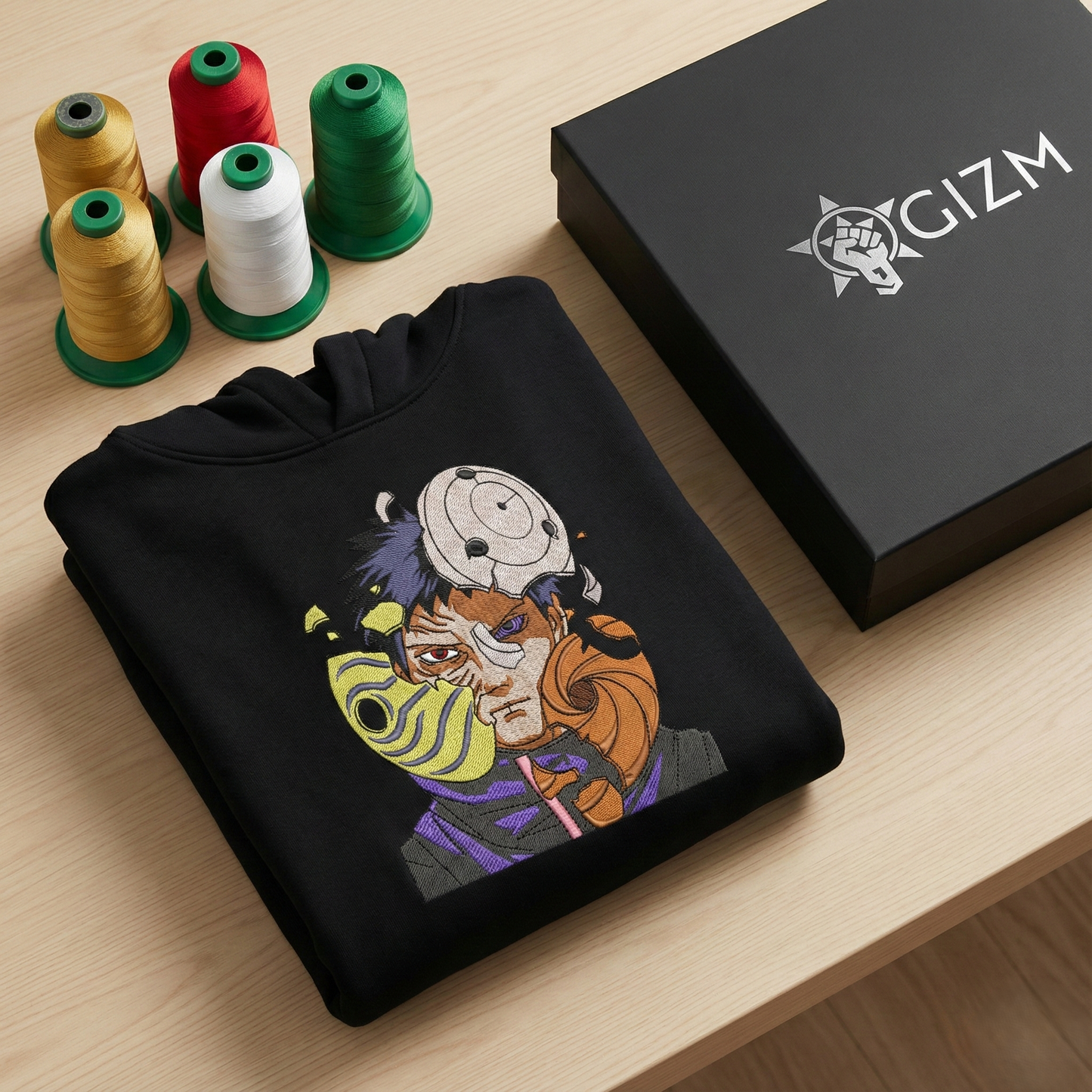 Obito Embroidered Hoodie