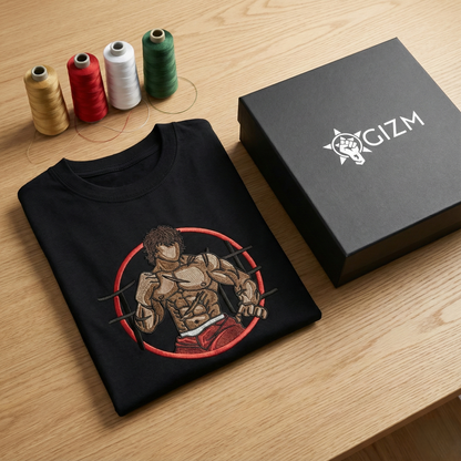 Baki Fighter Embroidered T-shirt