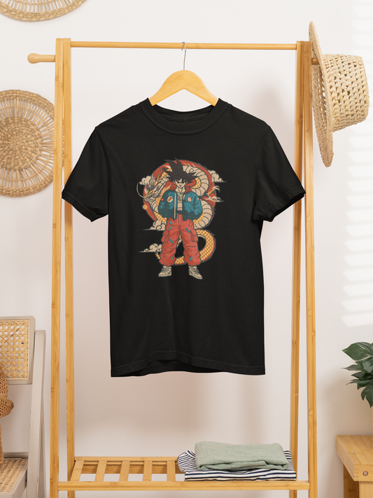 Goku Streetwear Embroidered T-shirt