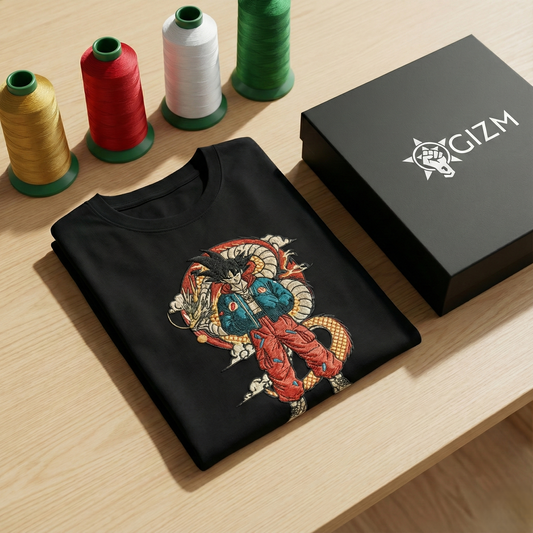 Goku Streetwear Embroidered T-shirt