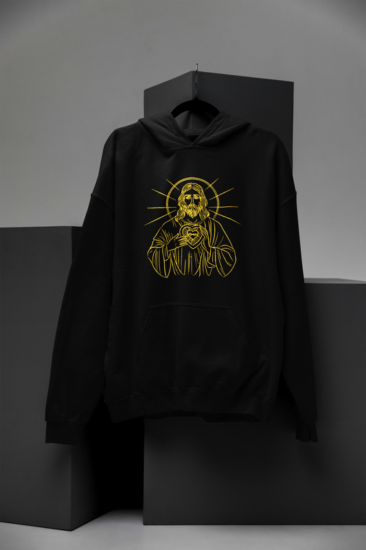 Sacred Heart of Jesus Embroidered Hoodie