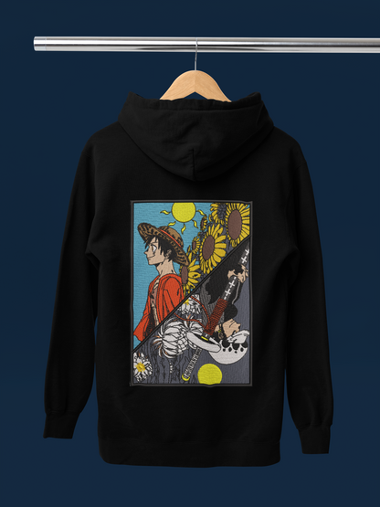 Luffy-Trafalgar Embroidered Hoodie