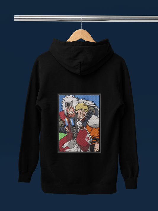 Naruto & Jiraiya Embroidered Hoodie