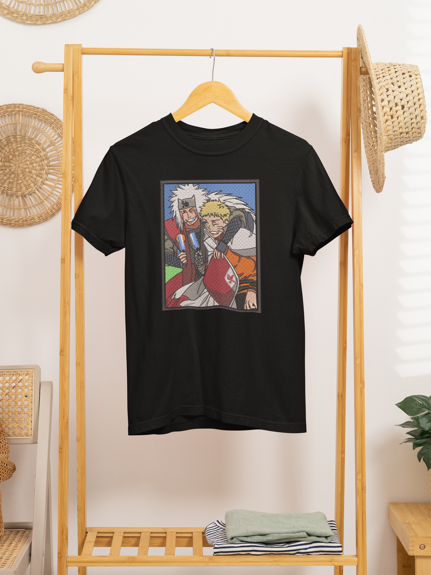 Naruto-Jiraiya Embroidered T-shirt