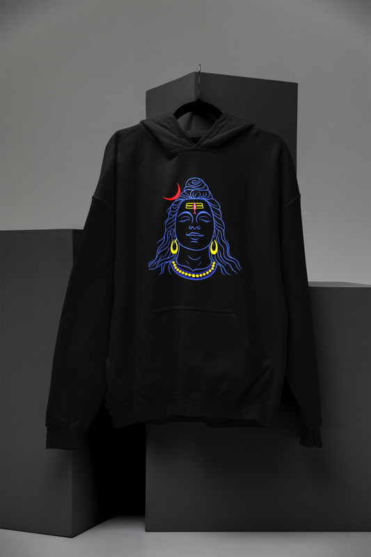Lord Adi Shiva Embroidered Hoodie